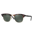 Ray-ban Men's Clubmaster Classic Blue Sunglasses, Green Lenses - Rb3016