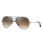 Ray-ban Men's Aviator Gunmetal Sunglasses, Brown Lenses - Rb3025