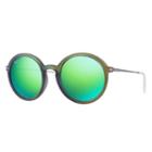 Ray-ban Gunmetal Sunglasses, Green Lenses - Rb4222
