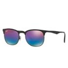 Ray-ban Black Sunglasses, Blue Lenses - Rb3538