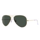 Ray-ban Aviator Classic Gold Sunglasses, Polarized Green Lenses - Rb3025