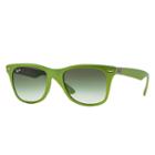 Ray-ban Wayfarer Liteforce Green Sunglasses, Green Sunglasses Lenses - Rb4195