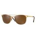 Ray-ban Men's Signet Gold Sunglasses, Brown Lenses - Rb3429m
