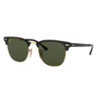 Ray-ban Clubmaster Metal Black Sunglasses, Green Lenses - Rb3716