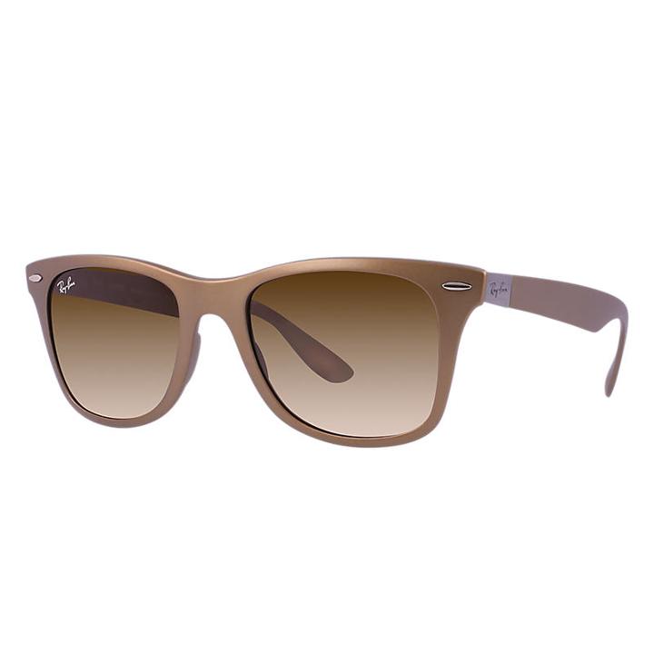 Ray-ban Wayfarer Liteforce Brown Sunglasses, Brown Sunglasses Lenses - Rb4195
