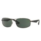 Ray-ban Men's Black Sunglasses, Green Lenses - Rb3527