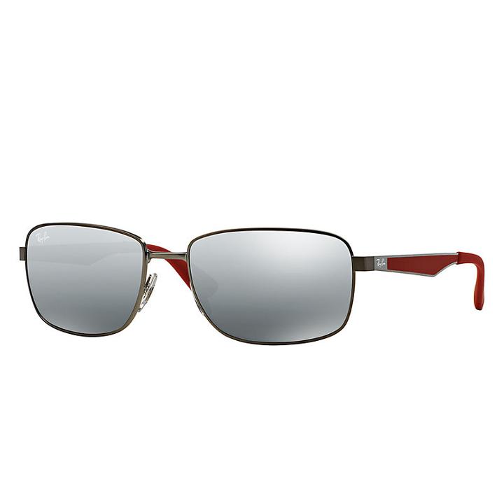 Ray-ban Gunmetal Sunglasses, Gray Lenses - Rb3529