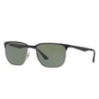 Ray-ban Black Sunglasses, Polarized Green Lenses - Rb3569