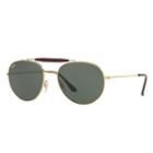 Ray-ban Gold Sunglasses, Green Lenses - Rb3540