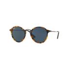 Ray-ban Round Fleck Gunmetal Sunglasses, Blue Lenses - Rb2447