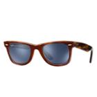 Ray-ban Original Wayfarer @collection Tortoise Sunglasses, Blue Lenses - Rb2140