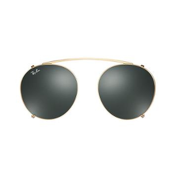 Ray-ban Round Fleck Clip-on Gold Sunglasses - Rb2447c