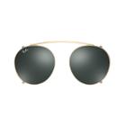 Ray-ban Round Fleck Clip-on Gold Sunglasses - Rb2447c
