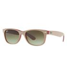 Ray-ban New Wayfarer Color Mix Brown Sunglasses, Green Lenses - Rb2132