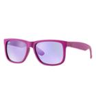 Ray-ban Men's Justin Color Mix Purple Sunglasses, Purple Sunglasses Lenses - Rb4165