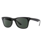 Ray-ban Wayfarer Liteforce Black Sunglasses, Polarized Green Lenses - Rb4195