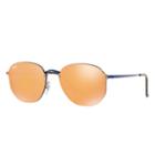 Ray-ban Blaze Hexagonal Blue Sunglasses, Orange Lenses - Rb3579n