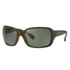 Ray-ban Tortoise Sunglasses, Polarized Green Lenses - Rb4068