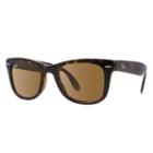 Ray-ban Wayfarer Folding Classic Blue Sunglasses, Brown Lenses - Rb4105