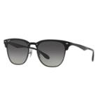 Ray-ban Blaze Clubmaster Black Sunglasses, Gray Lenses - Rb3576n