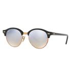 Ray-ban Clubround @collection Black Sunglasses, Gray Lenses - Rb4246