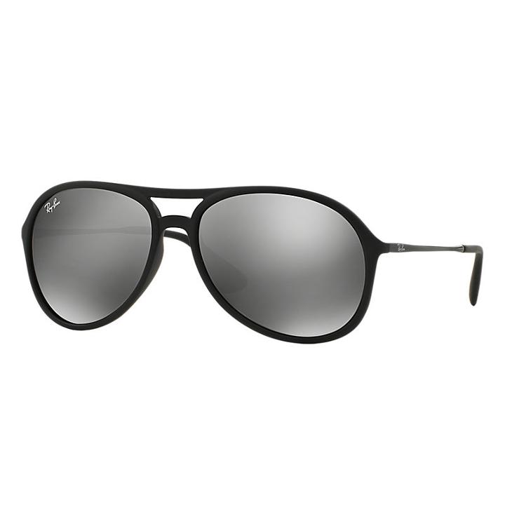 Ray-ban Alex Black Sunglasses, Gray Lenses - Rb4201