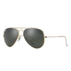 Ray-ban Aviator Classic Gold Sunglasses, Green Lenses - Rb3044