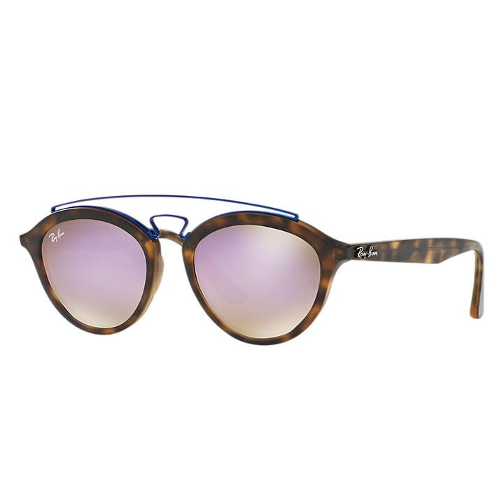 Ray-ban Gatsby Ii Blue Sunglasses, Violet Lenses - Rb4257