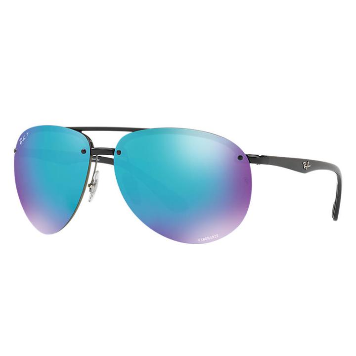 Ray-ban Rb4293 Chromance Black Sunglasses, Polarized Blue Lenses - Rb4293ch