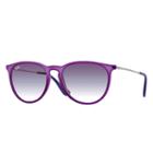 Ray-ban Erika Color Mix Silver Sunglasses, Violet Lenses - Rb4171