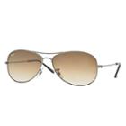 Ray-ban Men's Cockpit Gunmetal Sunglasses, Brown Lenses - Rb3362