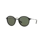 Ray-ban Round Fleck Silver Sunglasses, Green Lenses - Rb2447