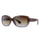 Ray-ban Women's Jackie Ohh Brown Sunglasses, Brown Sunglasses Lenses - Rb4101