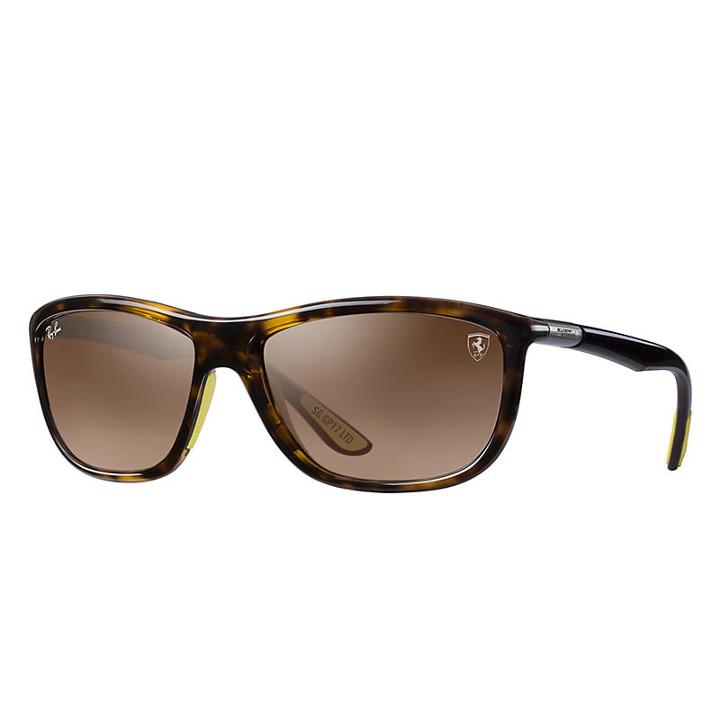 Ray-ban Scuderia Ferrari Sg Gp17 Ltd Brown Sunglasses, Brown Sunglasses Lenses - Rb8351m