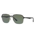Ray-ban Black Sunglasses, Polarized Green Lenses - Rb3570