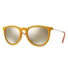 Ray-ban Erika Velvet Gunmetal Sunglasses, Yellow Lenses - Rb4171