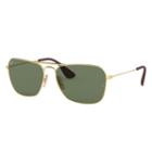 Ray-ban Gold Sunglasses, Green Lenses - Rb3610