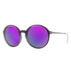 Ray-ban Gunmetal Sunglasses, Violet Lenses - Rb4222