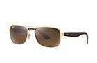 Ray-ban Unisex Gold Sunglasses