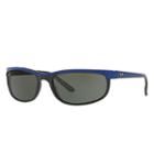 Ray-ban Men's Predator 2 Blue Sunglasses, Green Lenses - Rb2027