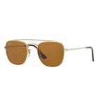 Ray-ban Men's Gold Sunglasses, Brown Lenses - Rb3557