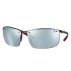 Ray-ban Scuderia Ferrari Collection Black Sunglasses, Polarized Gray Lenses - Rb8305m