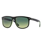 Ray-ban Black Sunglasses, Green Lenses - Rb4147