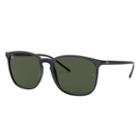 Ray-ban Black Sunglasses, Green Lenses - Rb4387