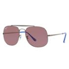 Ray-ban General Pop Gunmetal Sunglasses, Polarized Violet Lenses - Rb3561