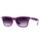 Ray-ban Wayfarer Liteforce Purple Sunglasses, Purple Sunglasses Lenses - Rb4195