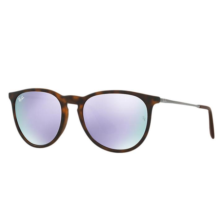 Ray-ban Men's Women's Erika Color Mix Gunmetal Sunglasses, Violet Lenses - Rb4171