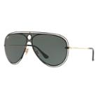 Ray-ban Black Sunglasses, Green Lenses - Rb3605n