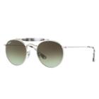 Ray-ban Silver Sunglasses, Green Lenses - Rb3747