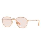 Ray-ban Hexagonal Evolve Copper Sunglasses, Pink Lenses - Rb3548n